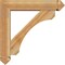Ekena Millwork Legacy Arts and Crafts Rough Sawn Bracket w/ Offset Brace, Western Red Cedar, 6"W x 26"D x 26"H BKT0604X26X26LEC03RWR - alternate 2
